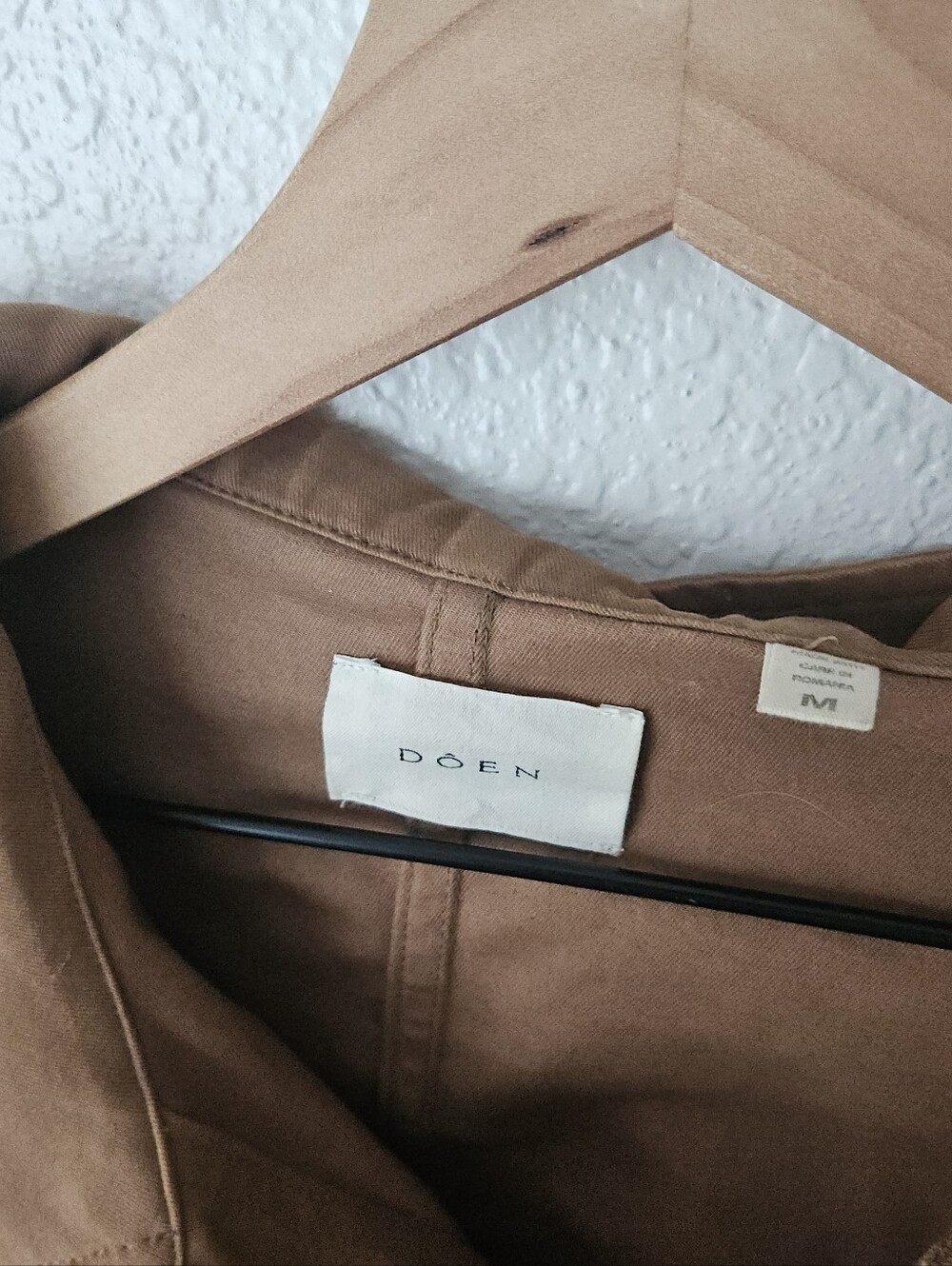 Doen Carmel jacket in cotton twill brown, medium - Picture 7 of 9